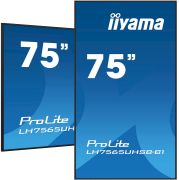 Image de iiyama Écran d'affichage dynamique En forme de kiosk 189,2 cm (74.5") LED Wifi 800 cd/m² 4K Ultra HD Noir Intégré dans le processeur Android 11 24/7 (LH7565UHSB-B1)