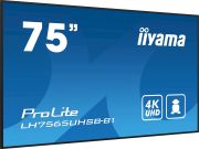 Image de iiyama Écran d'affichage dynamique En forme de kiosk 189,2 cm (74.5") LED Wifi 800 cd/m² 4K Ultra HD Noir Intégré dans le processeur Android 11 24/7 (LH7565UHSB-B1)