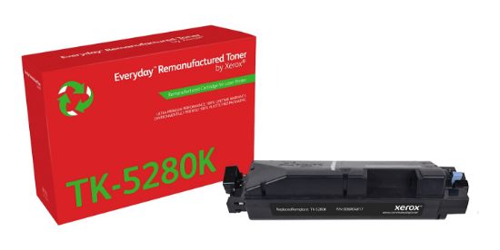Image de Toner remanufacturé Noir Everyday™ de Xerox compatible avec Kyocera TK-5280K, Capacité standard (006R04817)