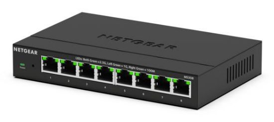 Image de NETGEAR MS308 Non-géré 2.5G Ethernet (100/1000/2500) Noir (MS308-100EUS)
