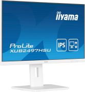 Image de iiyama ProLite écran plat de PC 60,5 cm (23.8") 1920 x 1080 pixels Full HD LED Blanc (XUB2497HSU-W2)