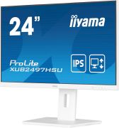 Image de iiyama ProLite écran plat de PC 60,5 cm (23.8") 1920 x 1080 pixels Full HD LED Blanc (XUB2497HSU-W2)