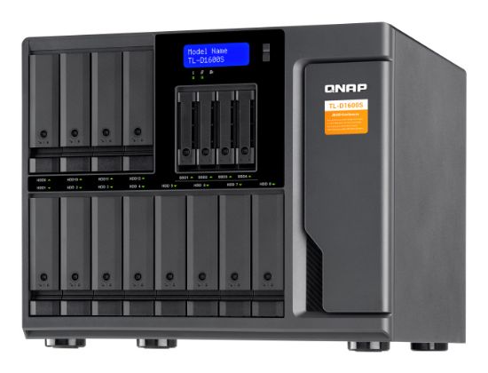 Image de QNAP Boîtier de disques de stockage Boîtier disque dur/SSD Noir, Gris 2.5/3.5" (TL-D1600S)