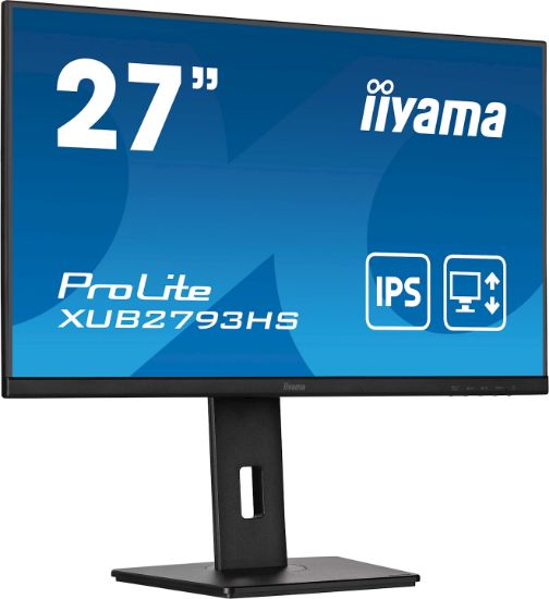 Image de iiyama ProLite écran plat de PC 68,6 cm (27") 1920 x 1080 pixels Full HD LED Noir (XUB2793HS-B7)