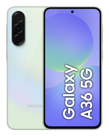 Image de Samsung Galaxy A36 5G 17 cm (6.7") Double SIM Android 15 USB Type-C 8 Go 256 Go 5000 mAh Citron vert (SM-A366BLGGEUB)