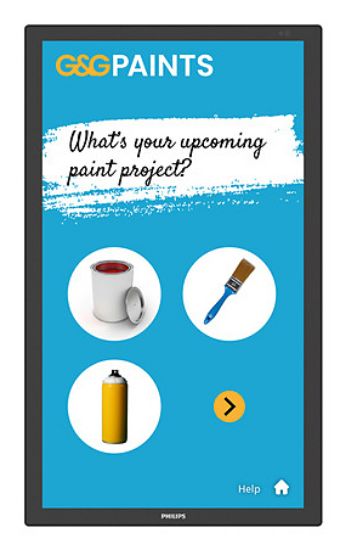 Image de Philips 3000 series Écran d'affichage dynamique Écran plat interactif 60,5 cm (23.8") LCD Wifi 250 cd/m² Full HD Noir Écran tactile Intégré dans le processeur Android (24BDL3751T/00)