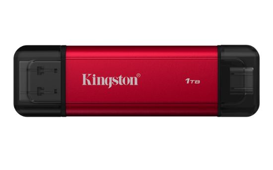 Image de Kingston Technology 1TB Dual USB-A/C Portable SSD, Up to 1050MB/s USB 3.2 Gen 2 (SPSD/1TB)