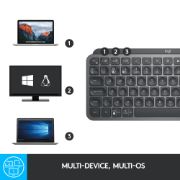 Image de Logitech MX Keys Mini Minimalist Wireless Illuminated Keyboard Qwertz (920-010485)