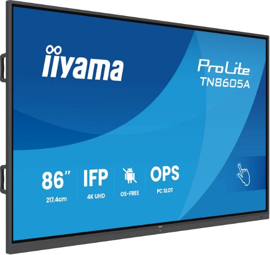 Image de iiyama Écran d'affichage dynamique Écran plat interactif 2,17 m (85.6") 500 cd/m² 4K Ultra HD Noir Écran tactile (TN8605A-B1AG)