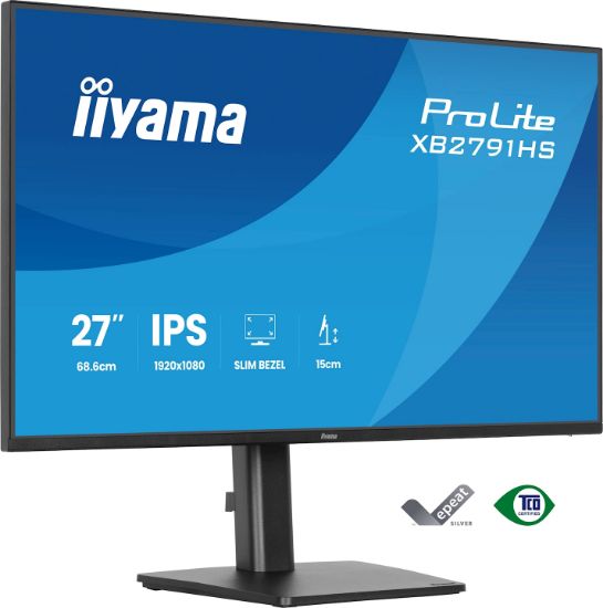 Image de iiyama ProLite écran plat de PC 68,6 cm (27") 1920 x 1080 pixels Full HD LED Noir (XB2791HS-B1)