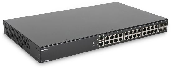 Image de Lenovo CE0128PB Géré L2/L3 Gigabit Ethernet (10/100/1000) Connexion Ethernet, supportant l'alimentation via ce port (PoE) 1U Noir (7Z360012WW)