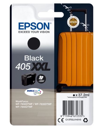 Image de Epson Singlepack Black 405XXL DURABrite Ultra Ink (C13T02J14020)