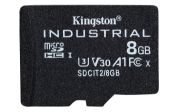 Image de Kingston Technology Carte 8GB microSDHC Industrielle C10 A1 pSLC emballage individuel sans adaptateur (SDCIT2/8GBSP)