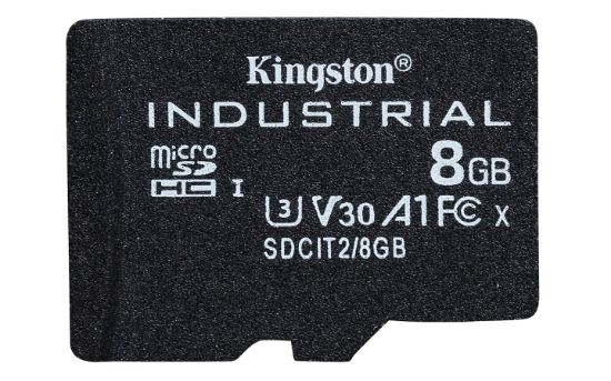 Image de Kingston Technology Carte 8GB microSDHC Industrielle C10 A1 pSLC emballage individuel sans adaptateur (SDCIT2/8GBSP)