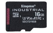 Image de Kingston Technology Carte 16GB microSDHC Industrielle C10 A1 pSLC emballage individuel sans adaptateur (SDCIT2/16GBSP)