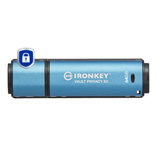 Image de Kingston Technology IronKey 64Go Vault Privacy 50 chiffrée AES-256, FIPS 197 (IKVP50/64GB)