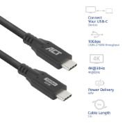 Image de ACT Câble USB 3.0 10Gbps 60W USB Type-C, 1 mètre (AC7441)
