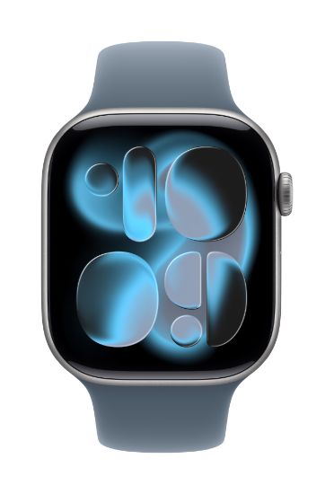 Image de Apple Bracelet Sport bleu maritime 46 mm - S/M (MFGX4ZM/A)