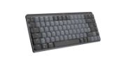 Image de Logitech MX Mini Mechanical clavier RF sans fil + Bluetooth QWERTZ Suisse Graphite, Gris Qwertz (920-010775)