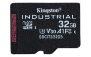 Image de Kingston Technology Carte 32GB microSDHC Industrielle C10 A1 pSLC + adaptateur SD (SDCIT2/32GB)