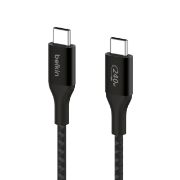 Image de Belkin câble USB 2 m USB 2.0 USB C Noir (CAB015BT2MBK)