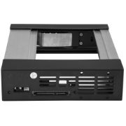 Image de StarTech.com Rack disque dur 5,25" vers 3,5" avec échange à chaud - Backplane HDD / SSD SATA/SAS 3,5" - Sans tiroir - Aluminium (HSB1SATSASBA)