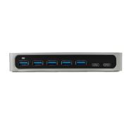 Image de StarTech.com Hub USB-C à 7 ports avec alimentation externe - USB Type-C vers 5x USB A et 2x USB-C - USB 3.0 - 5Gbps (HB30C5A2CSC)
