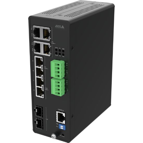 Image de Axis D8208-R INDUSTRIAL PoE++ Switch - Noir (02621-001)
