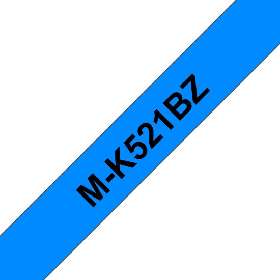 Image de Brother ruban d'étiquette Noir sur bleu (M-K521B)