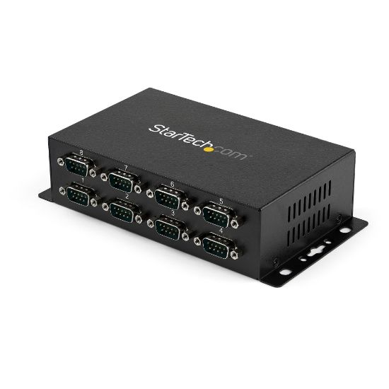 Image de StarTech.com Hub série RS232 à 8 ports - Adaptateur USB vers 8x DB9 RS232 à montage mural et rail DIN (ICUSB2328I)