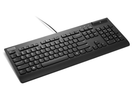 Image de Lenovo Smartcard Wired keyboard II clavier maison/bureau USB Anglais américain Noir (4Y41R64689)