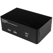 Image de StarTech.com Switch KVM DisplayPort double affichage à 2 ports - 4K 60 Hz (SV231DPDDUA2)