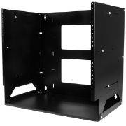 Image de StarTech.com Rack Réseau Mural 8U à 2 Montants avec Étagère Intégrée, Rack de Données Mural avec Profondeur Ajustable pour Équipement AV/Ordinateur/IT, Petit Rack de Serveur ... (WALLSHELF8U)