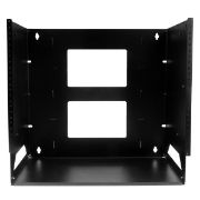Image de StarTech.com Rack Réseau Mural 8U à 2 Montants avec Étagère Intégrée, Rack de Données Mural avec Profondeur Ajustable pour Équipement AV/Ordinateur/IT, Petit Rack de Serveur ... (WALLSHELF8U)