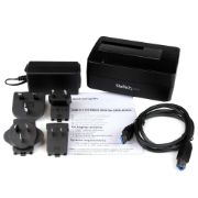 Image de StarTech.com Station d'Accueil pour Disque Dur USB 3.1 à SATA à Baie Unique, Dock pour Disque Dur USB 3.1 (10 Gbps), Station d'Accueil pour HDD/SSD Externe 2.5/3.5" SATA III, C ... (SDOCKU313)