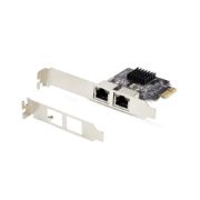 Image de StarTech.com Carte Réseau PCIe Gigabit à 2 Ports, Carte NIC PCI Express 10/100/1000Mbps, Double Realtek RTL8111H, Fonctionne avec Windows et Linux, Conforme TAA (ST1000SPEXD4T)
