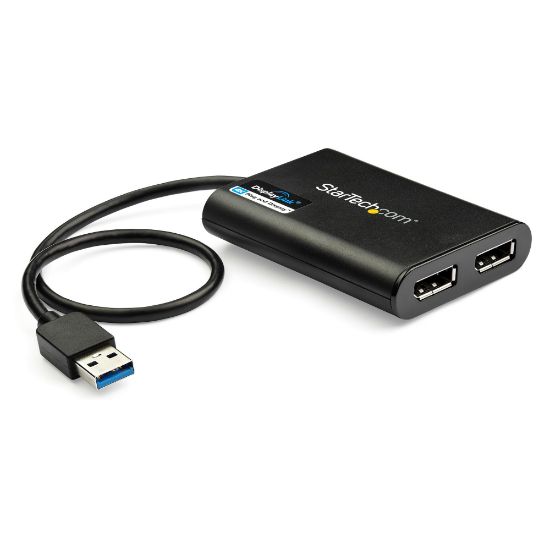 Image de StarTech.com Adaptateur USB 3.0 vers double DisplayPort 4K 60 Hz (USB32DP24K60)