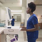 Image de Ergotron CareFit Slim 2.0 Chariots et supports multimédias - Or,Blanc (C50-3500-0)