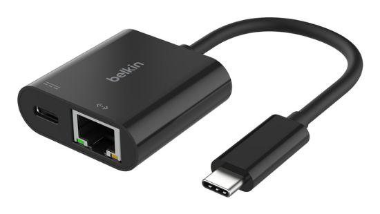 Image de Belkin USB-C to Ethernet, Charge Adapter 100W Station d'accueil - Noir (INC019BTBK)