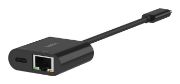 Image de Belkin USB-C to Ethernet, Charge Adapter 100W Station d'accueil - Noir (INC019BTBK)