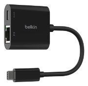 Image de Belkin USB-C to Ethernet, Charge Adapter 100W Station d'accueil - Noir (INC019BTBK)