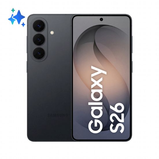 Image de Samsung Galaxy S26 16 cm (6.3") Double SIM Android 16.0 5G USB Type-C 12 Go 256 Go 4300 mAh Noir (SM-S942BZKGEUB)
