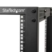 Image de StarTech.com Rack Serveur Mobile 25U 4 Poteaux, Rack Réseau 19" 4 Poteaux avec Roulettes, Rack Roulant avec Profondeur Ajustable pour PC/AV/Données/Informatique - Roulettes, ... (4POSTRACK25U)