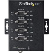 Image de StarTech.com Hub Série 4 Ports USB vers RS232/RS485/RS422 - Convertisseur Industriel USB 2.0 vers DB9 - IP30 - Hub Série Métallique Montable sur Rail DIN - Protection ESD 15 ... (ICUSB234854I)