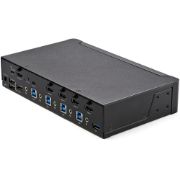 Image de StarTech.com Commutateur KVM HDMI à 4 Ports - Moniteur Unique 4K 60Hz Ultra HDR - Commutateur KVM de Bureau HDMI 2.0 avec Hub USB 3.0 à 2 Ports (5Gbps) et 4x USB 2.0 HID, Aud ... (SV431HU34K6)