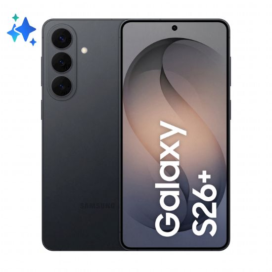 Image de Samsung Galaxy S26+ 17 cm (6.7") Double SIM Android 16.0 5G USB Type-C 12 Go 256 Go 4900 mAh Noir (SM-S947BZKDEUB)