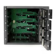 Image de StarTech.com Rack amovible / Backplane sans tiroir pour 4x HDD SAS II/SATA III 6Gb/s de 3,5" avec échange à chaud - Aluminium (HSB4SATSASBA)