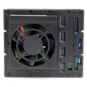 Image de StarTech.com Rack amovible / Backplane sans tiroir pour 4x HDD SAS II/SATA III 6Gb/s de 3,5" avec échange à chaud - Aluminium (HSB4SATSASBA)