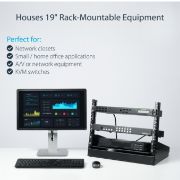 Image de StarTech.com Rack de serveur 8U à 2 montants pour bureau - Armoire serveur à cadre ouvert (RK8OD)