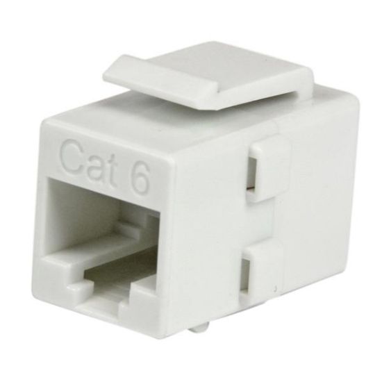 Image de StarTech.com Coupleur RJ45 de type Keystone Jack Cat 6 F/F - Blanc (C6KEYCOUPLWH)